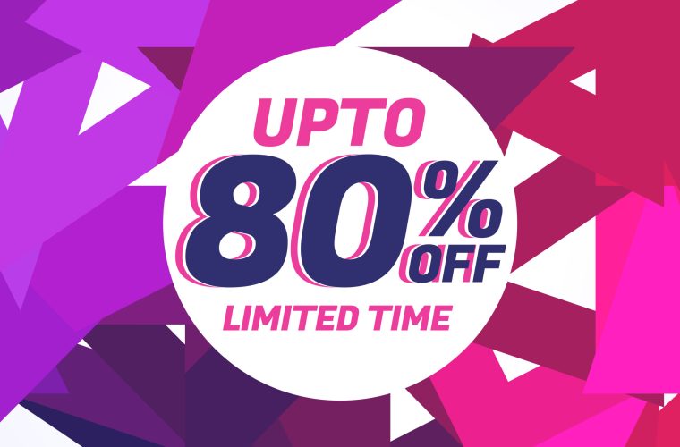 abstract sale background banner voucher template